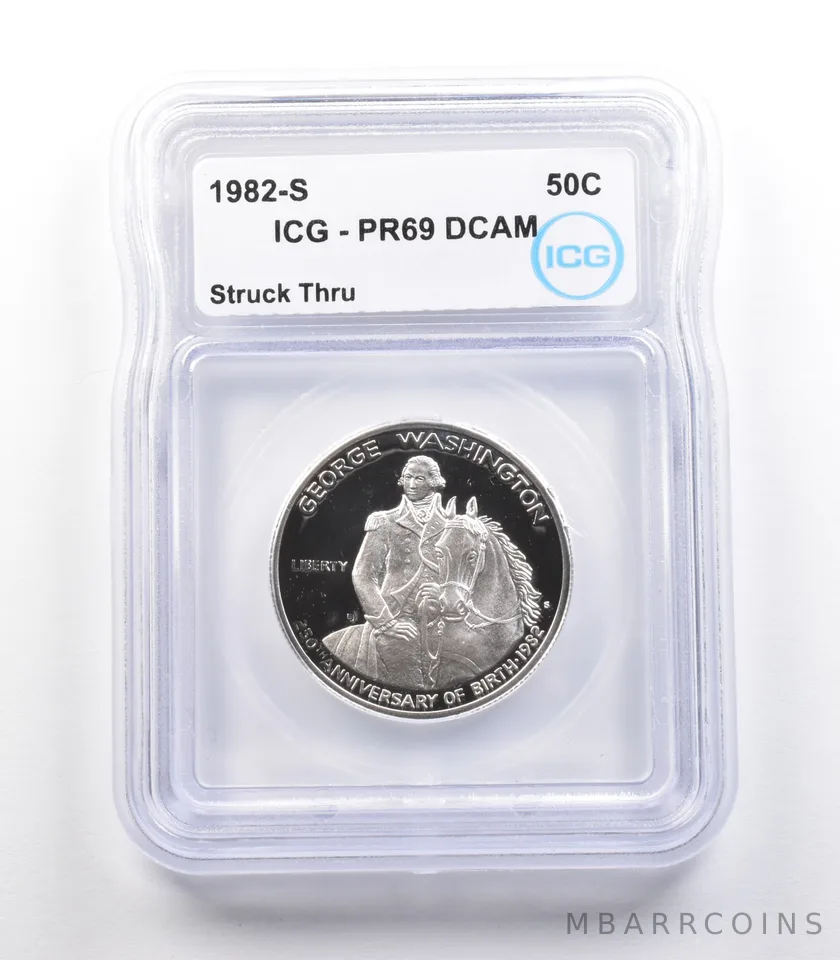 1982-S George Washington Commemorative Half Dollar Error PR69 ICG *2363