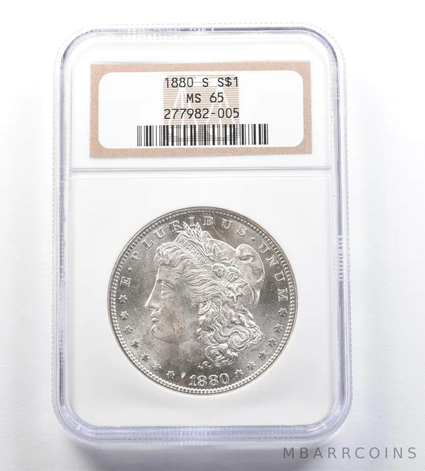 1880-S Morgan Silver Dollar MS65 NGC *7196
