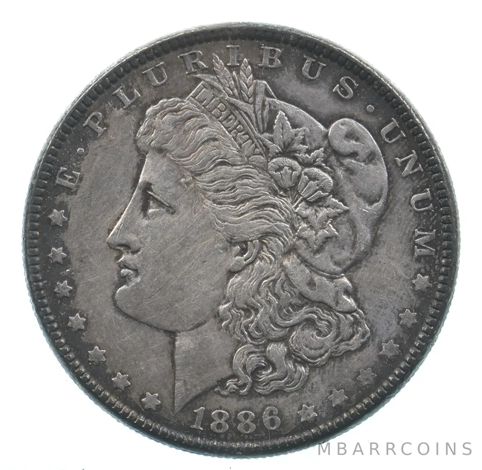 Early - 1886 Morgan Silver Dollar - 90% US Coin *674