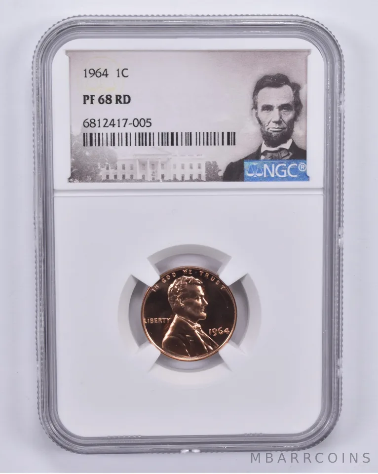 1964 Lincoln Memorial Cent PF68 RD NGC Special Label