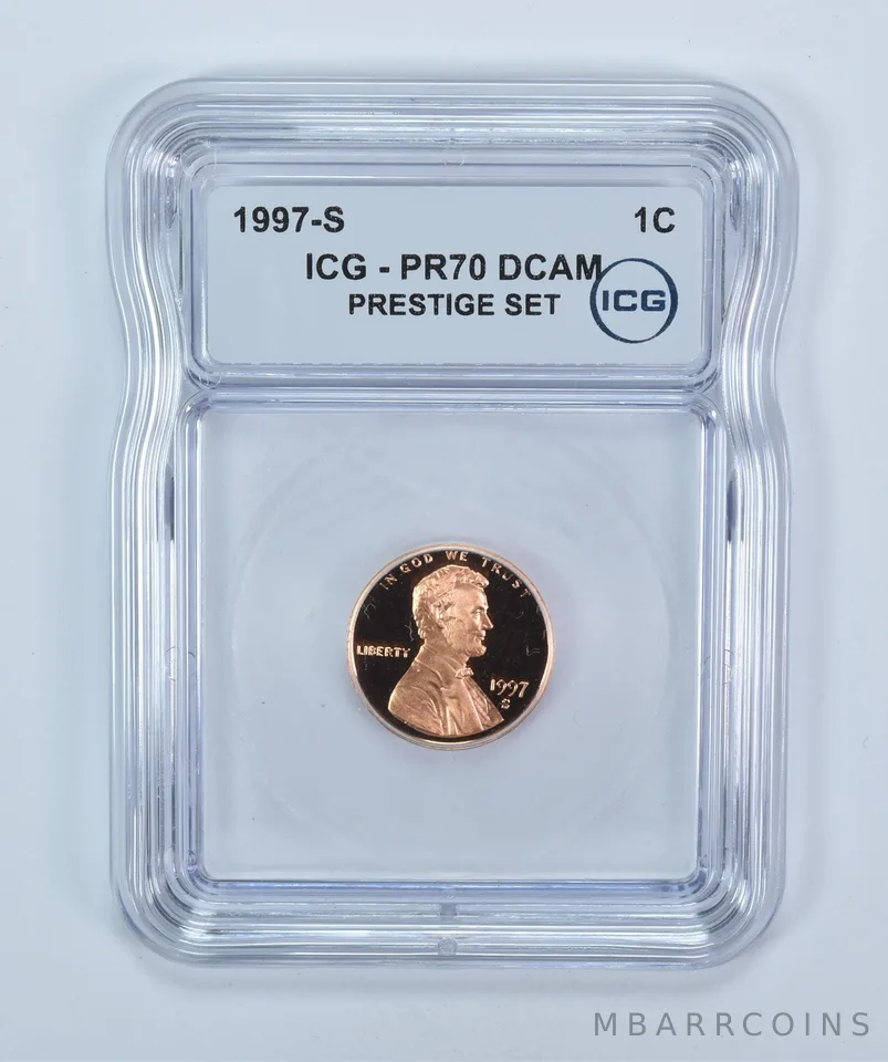 1997-S Lincoln Memorial Cent Prestige Set PR70 DCAM ICG