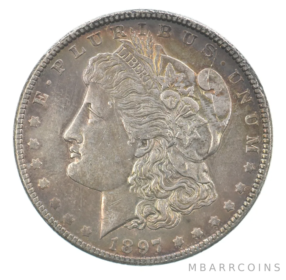 1897 Morgan Silver Dollar Beautiful Tone a7585
