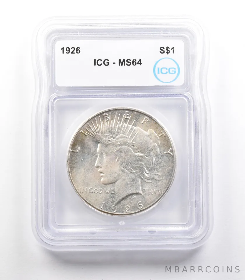 1926 Peace Silver Dollar MS64 ICG *2438