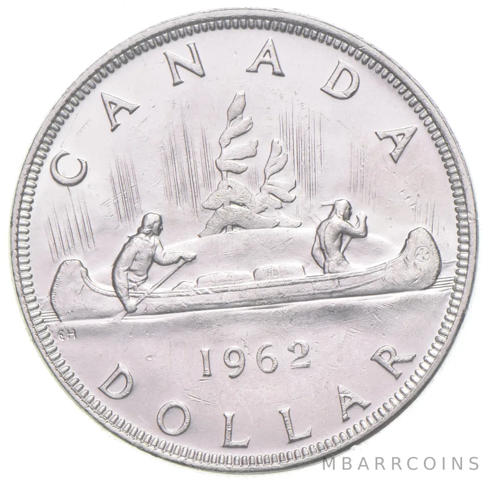 1962 Canada 80% Silver Canadian Silver Dollar