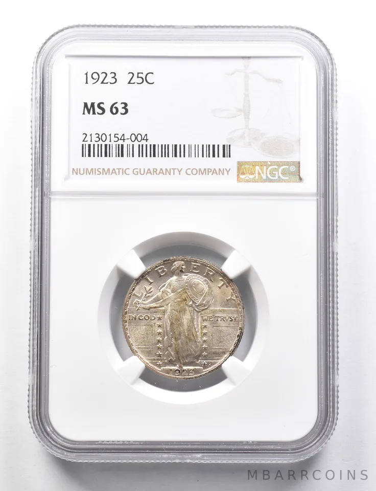 MS63 1923 Standing Liberty Quarter NGC *0518