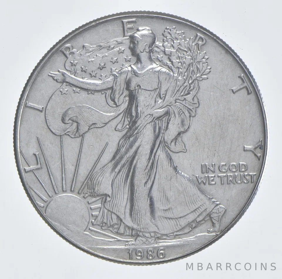 Better Date 1986 American Silver Eagle 1 Troy Oz .999 Fine Silver *987
