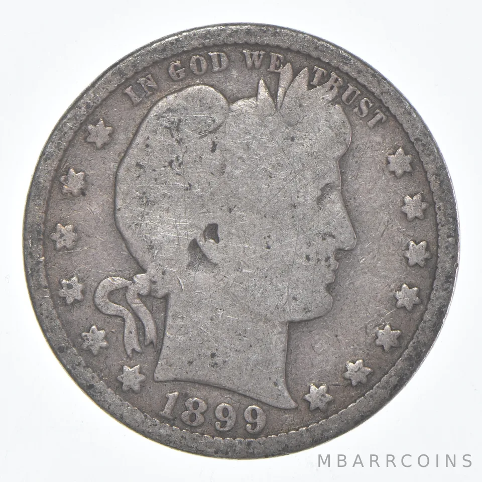1899-S Barber Quarter Average Circ