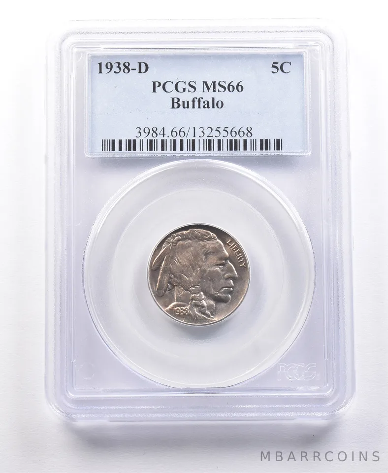 1938-D Indian Head Buffalo Nickel MS66 PCGS *2116