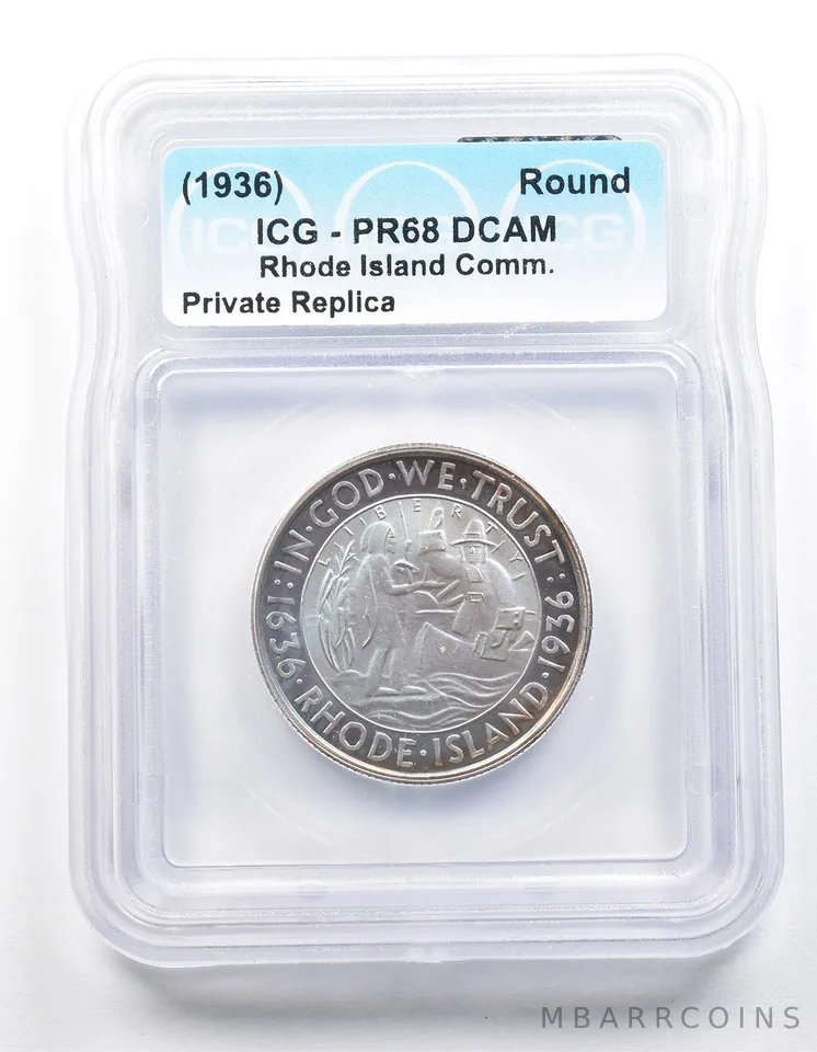 1936 Rhode Island Half Dollar PR68 ICG Museum Gallery Strike *1257