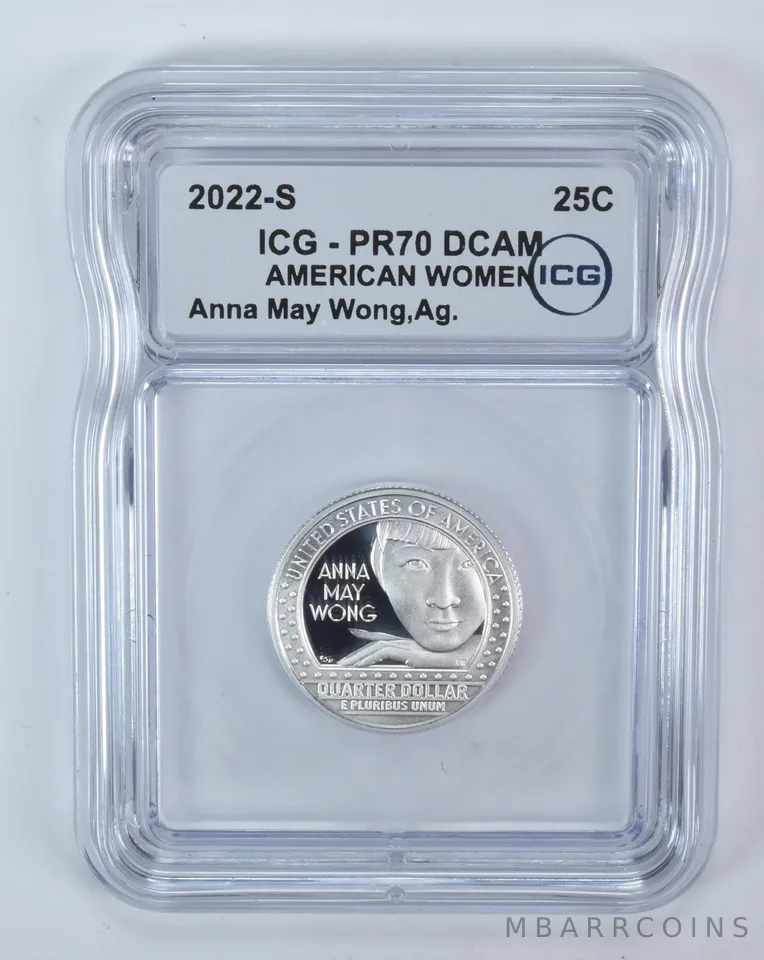 2022-S American Women Quarter Anna May Wong Silver PR70 DCAM ICG