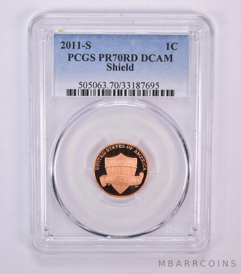 2011-S Lincoln Shield Cent PR70 RD DCAM PCGS Blue Label