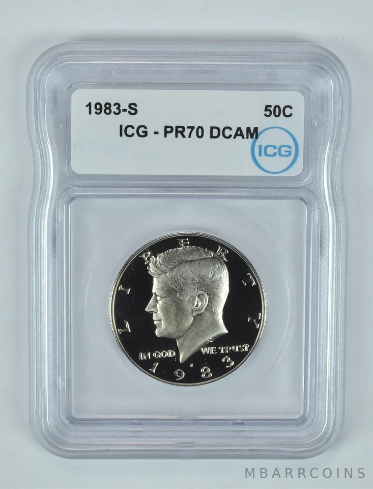 1983-S Kennedy Half Dollar PR70 DCAM ICG