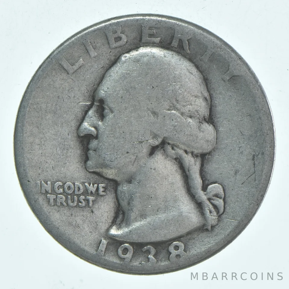 1938 (P) Washington Quarter Average Circ