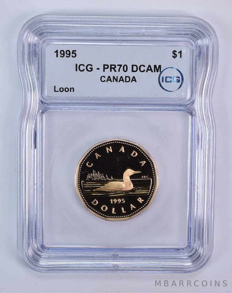 1995 Canada 1 Dollar Loon PR70 DCAM ICG