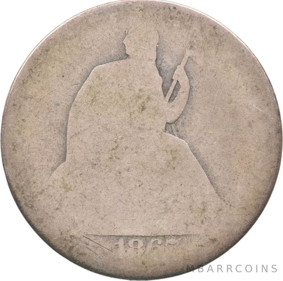 1867 Seated Liberty Half Dollar Lowball *4817