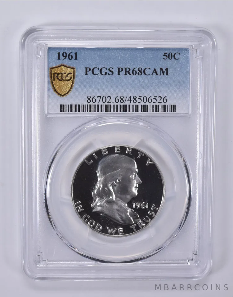 1961 Franklin Half Dollar PR68 DCAM PCGS PQ *9228