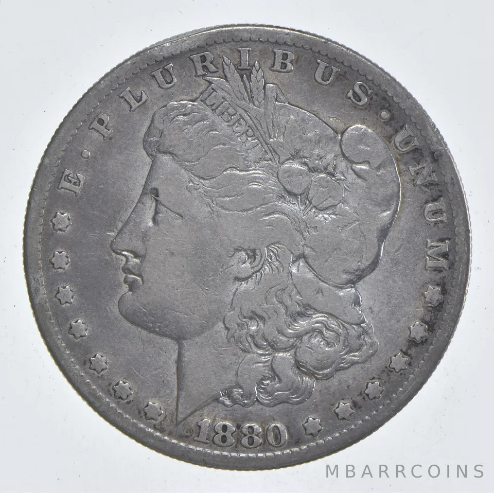 Early - 1880-S Morgan Silver Dollar - 90% US Coin *832