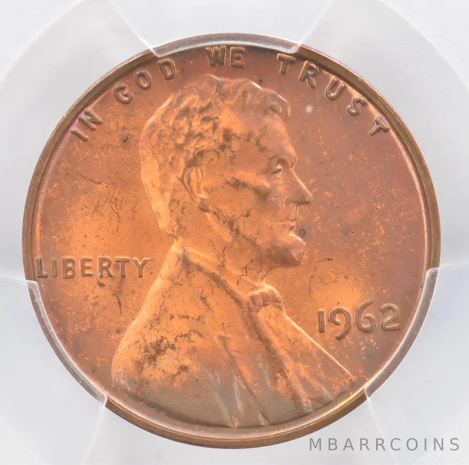 1962 Lincoln Memorial Cent PR64 RB PCGS Beautiful Tone *0959
