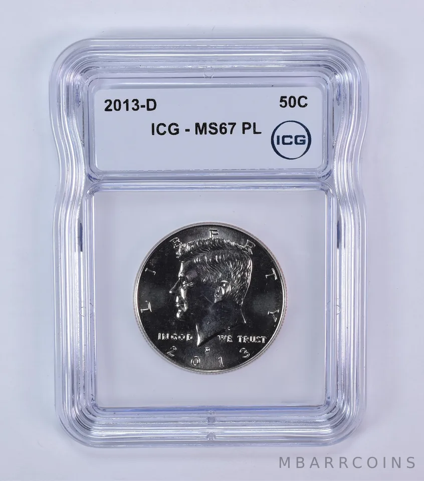 2013-D Kennedy Half Dollar MS67 PL ICG