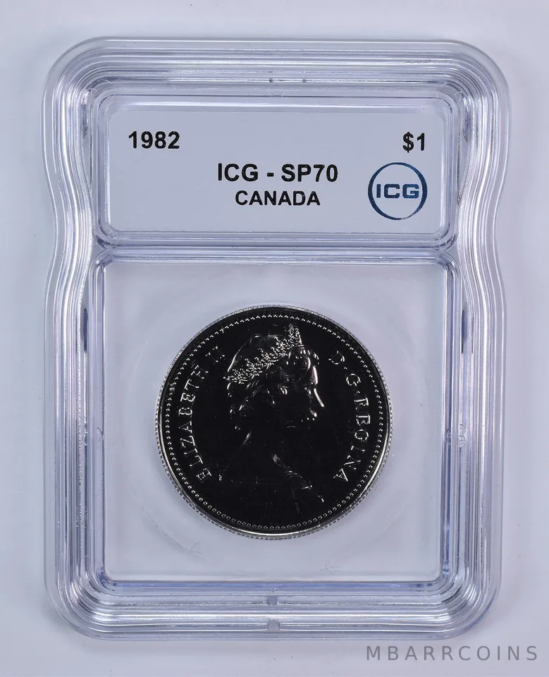 1982 Canada 1 Dollar Voyageurs SP70 ICG