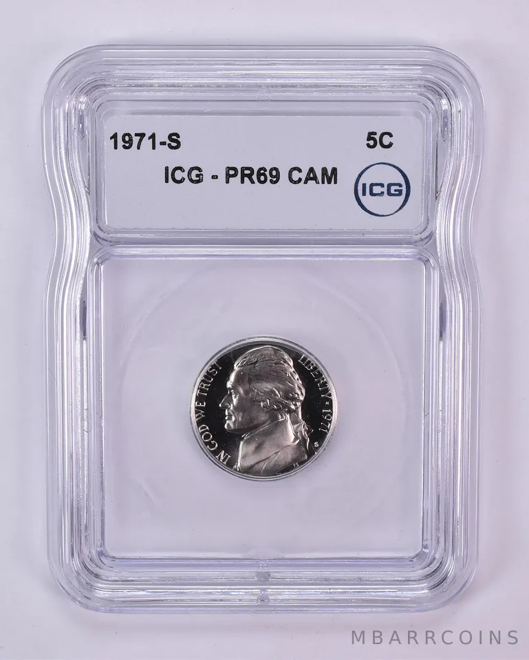 1971-S Jefferson Nickel PR69 CAM ICG