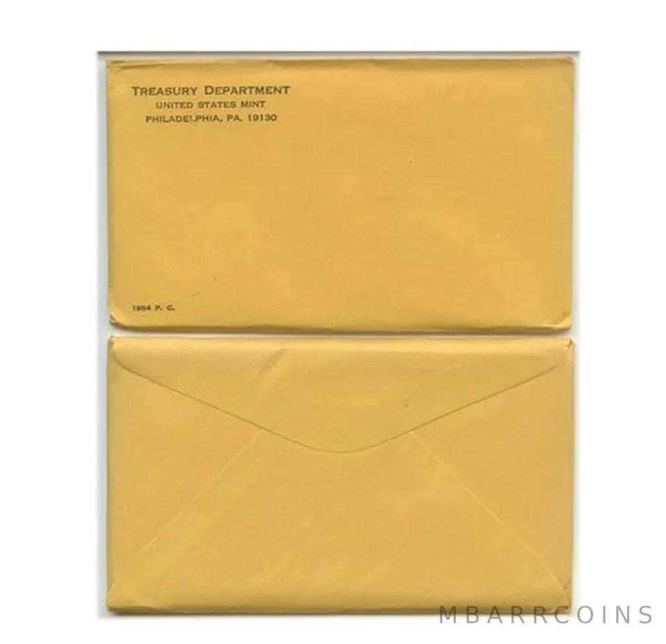 1964 Proof Set in Unopened SEALED Original Envelope & Flatpack (5 Coins)