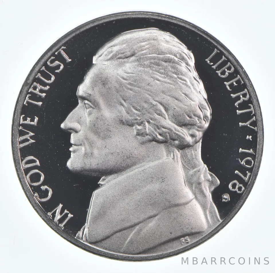 1978-S Jefferson Nickel Proof