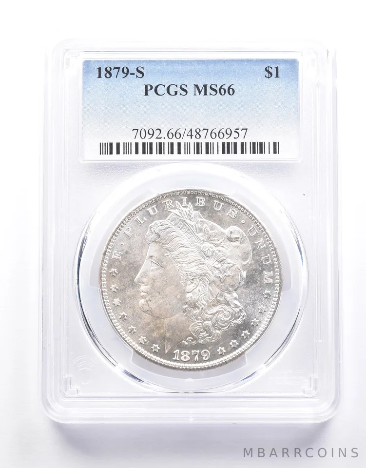 1879-S Morgan Silver Dollar MS66 PCGS a0652