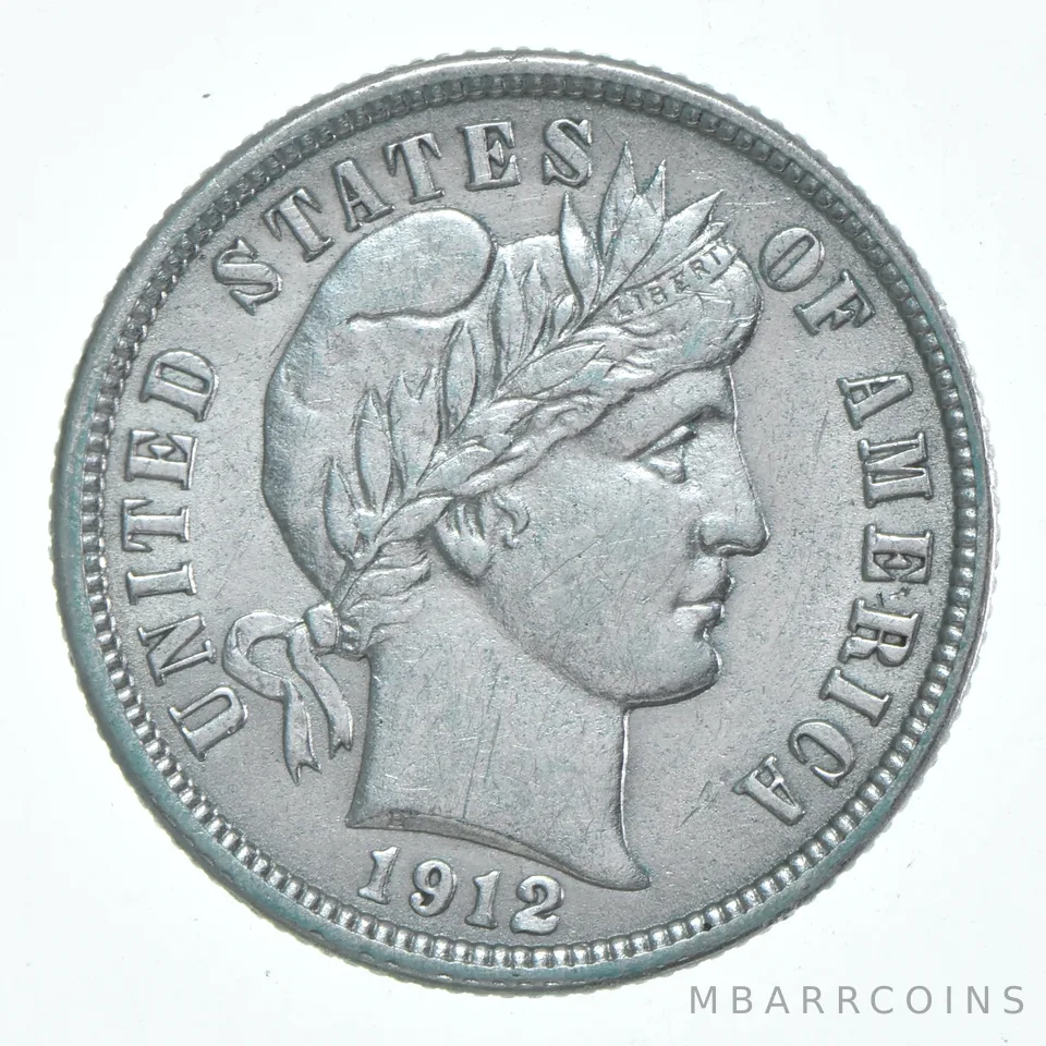 1912 Barber Dime *6161