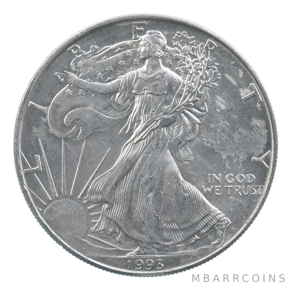 Better Date 1993 American Silver Eagle 1 Troy Oz .999 Fine Silver *838