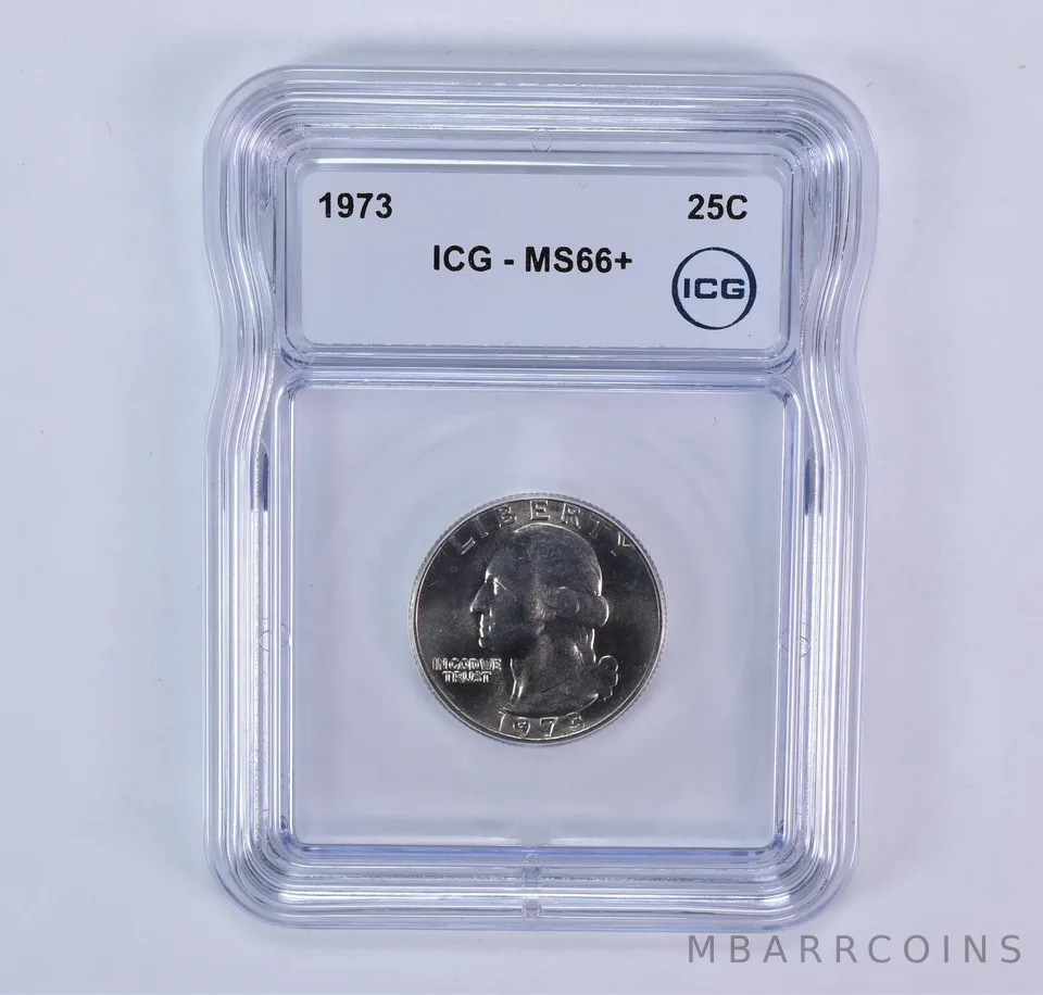 1973 Washington Quarter MS66+ ICG
