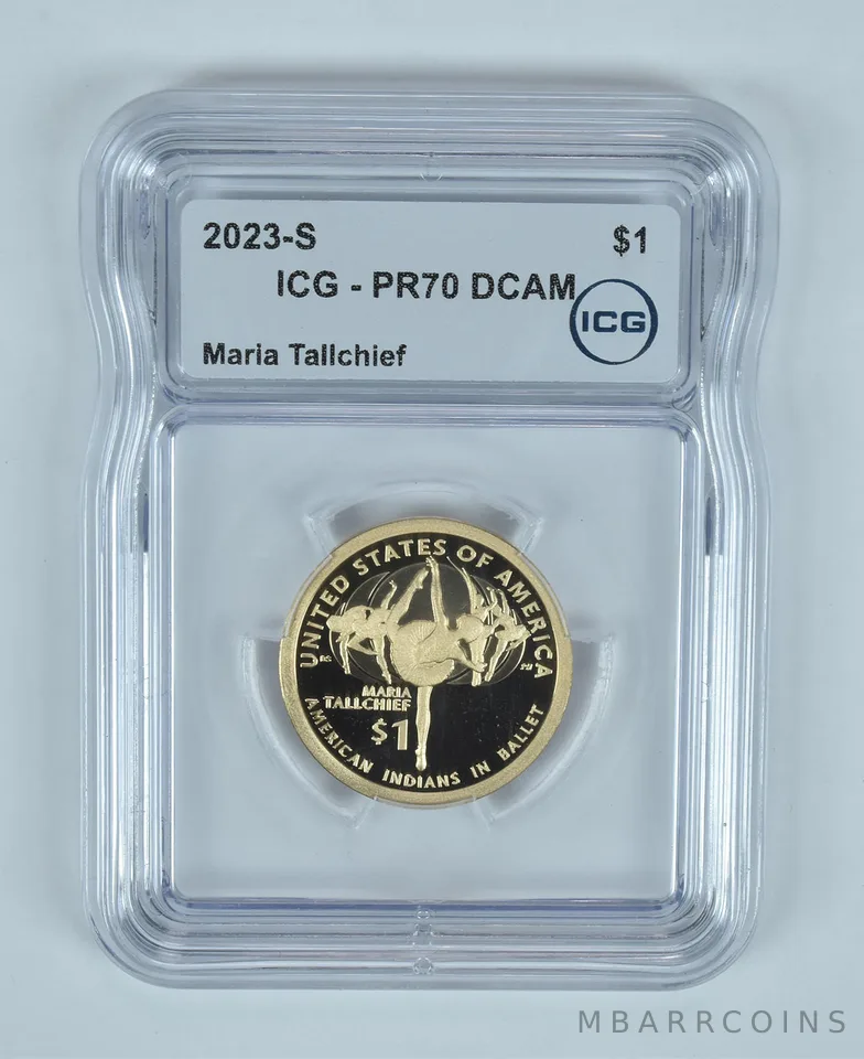 2023-S Sacagawea $1 Maria Tallchief PR70 DCAM ICG