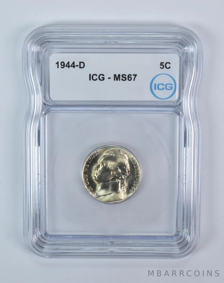 1944-D Jefferson Nickel MS67 ICG