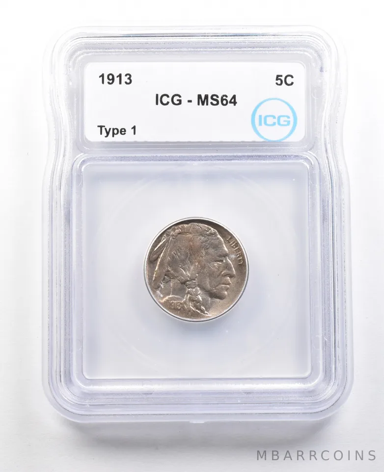 1913 Indian Head Buffalo Nickel Type 1 MS64 ICG *3559