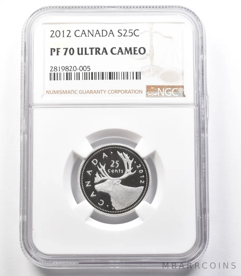 2012 Canada 25 Cent Silver PF70 UCAM NGC *3320