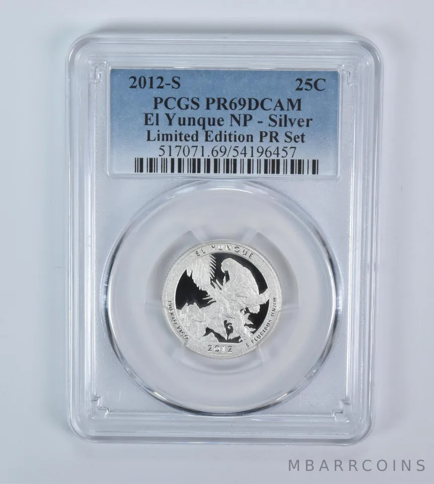 2012-S Washington Quarter ATB El Yunque Silver LE Set PR69 DCAM PCGS