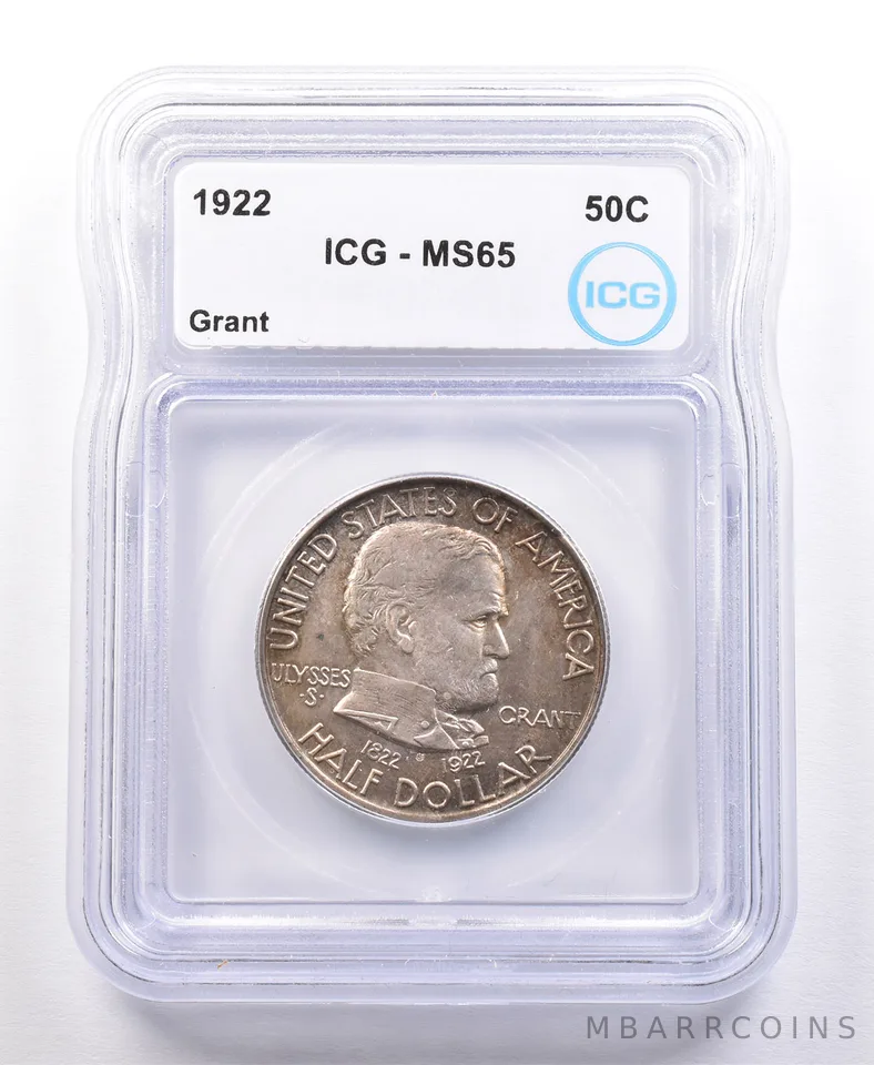 1922 Ulysses S Grant Commemorative Half DOllar MS65 ICG *2091