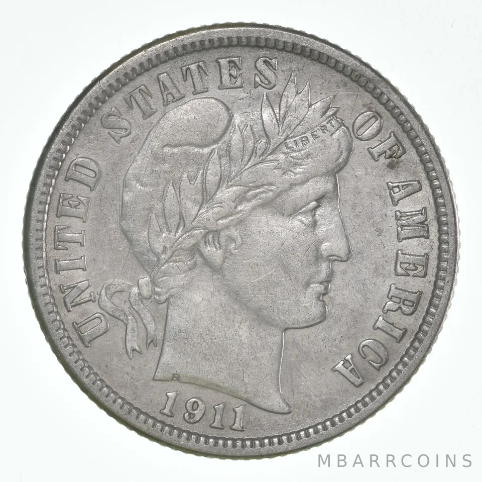 1911-D Barber Dime *9184