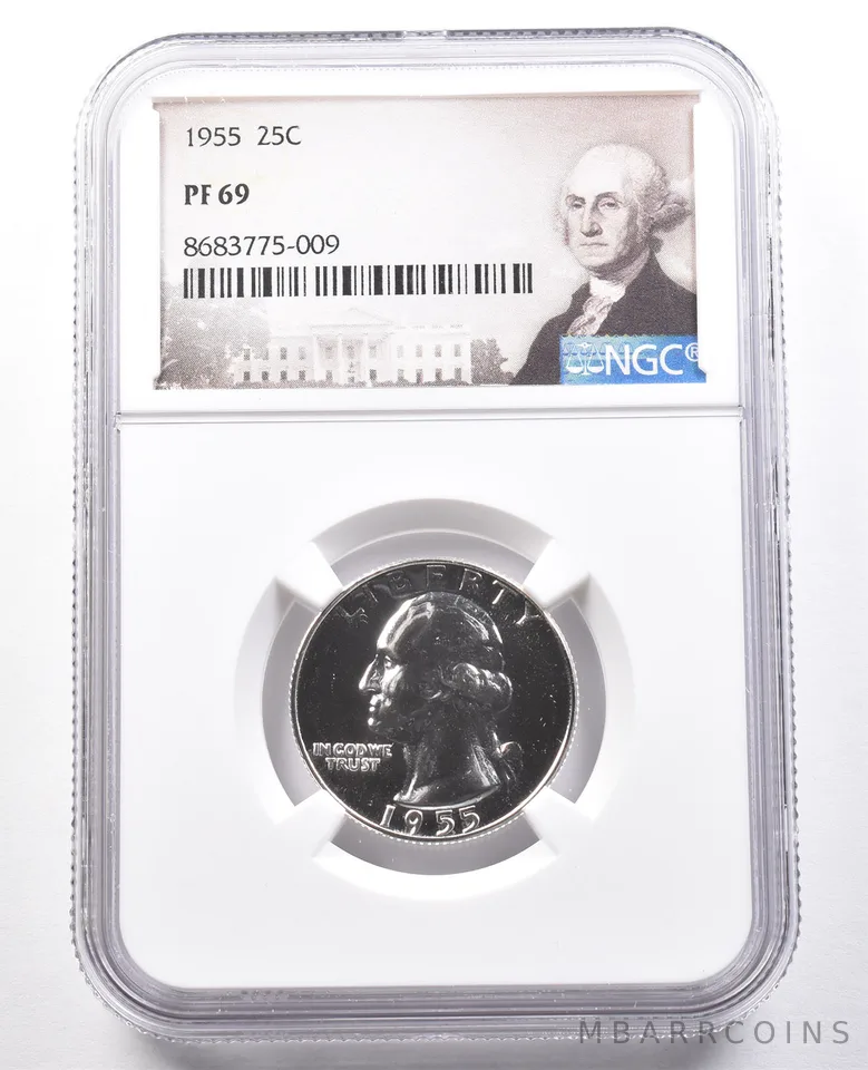 1955 Washington Quarter PF69 NGC Special Label