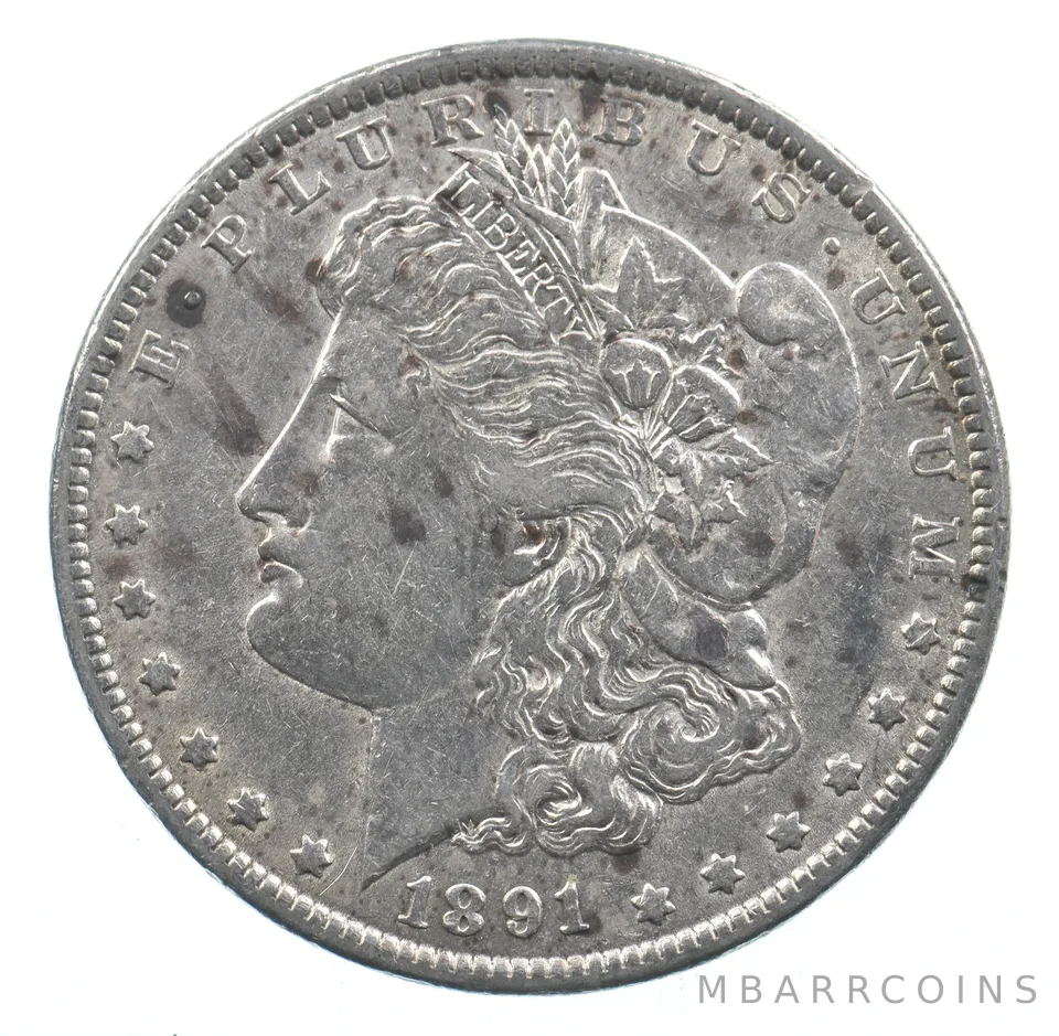 Early - 1891 Morgan Silver Dollar - 90% US Coin *738