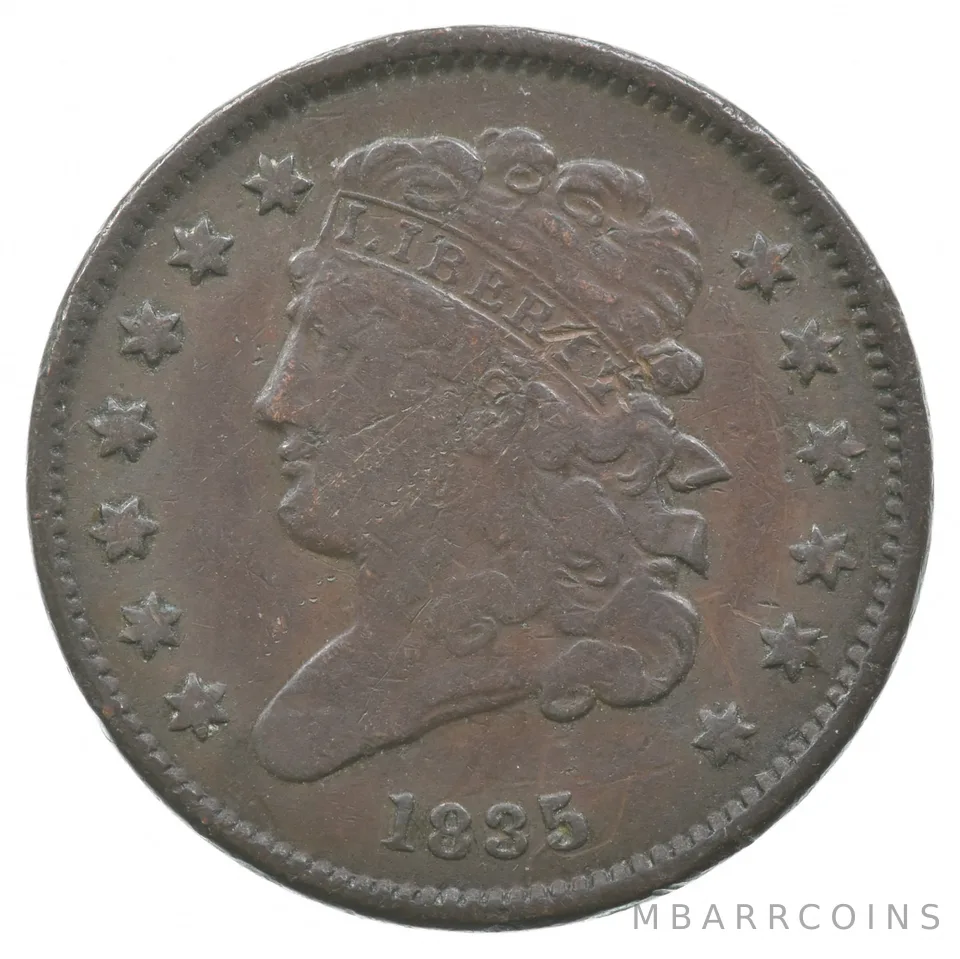 1835 Classic Head Half Cent Piece *7300