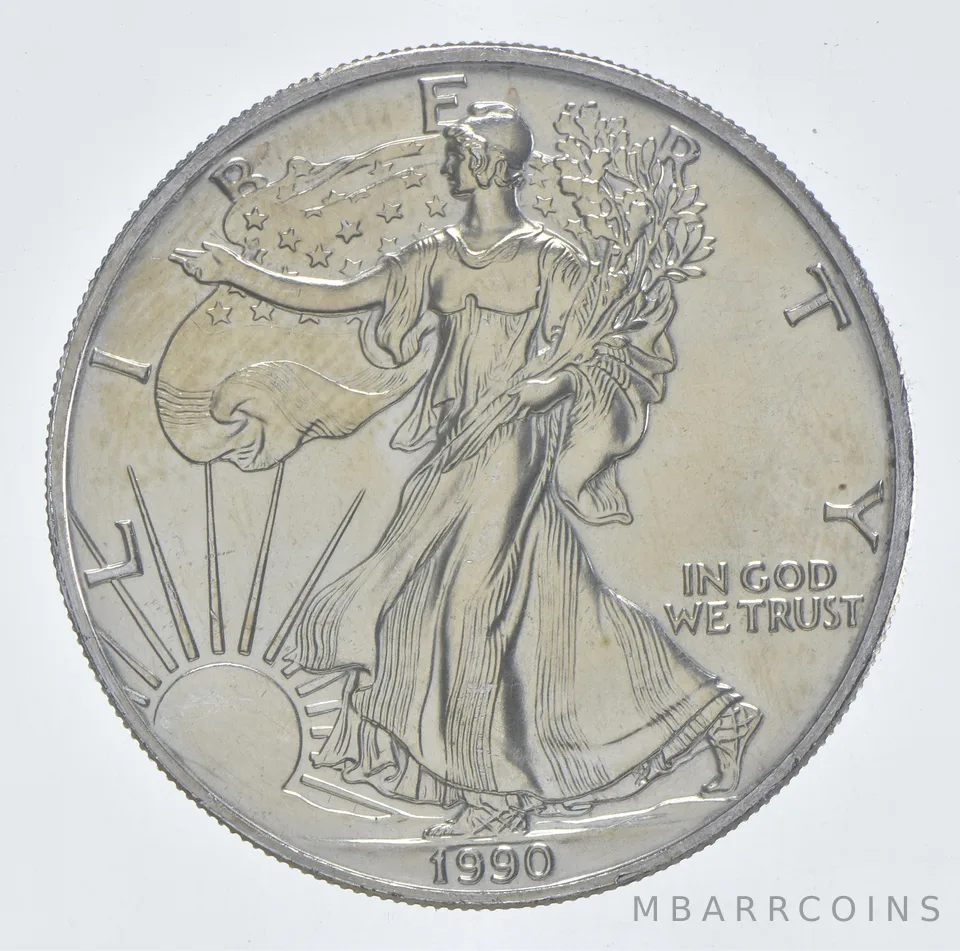 Better Date 1990 American Silver Eagle 1 Troy Oz .999 Fine Silver *174