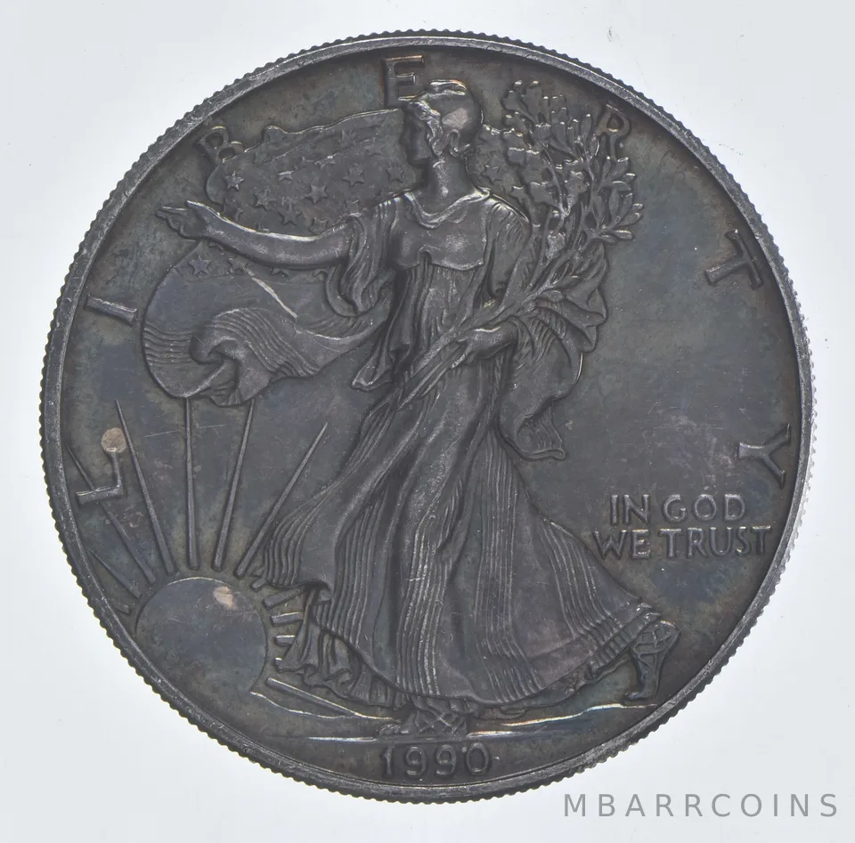 Better Date 1990 American Silver Eagle 1 Troy Oz .999 Fine Silver *032