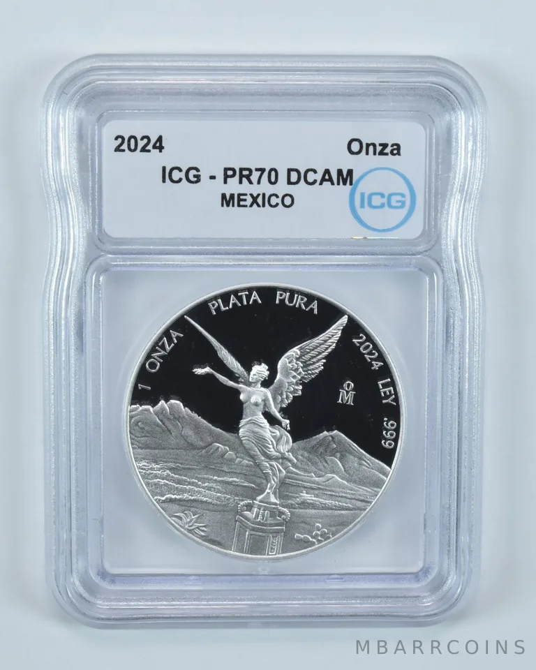 2024 Mo Mexico 1 Onza Silver Libertad PR70 DCAM ICG