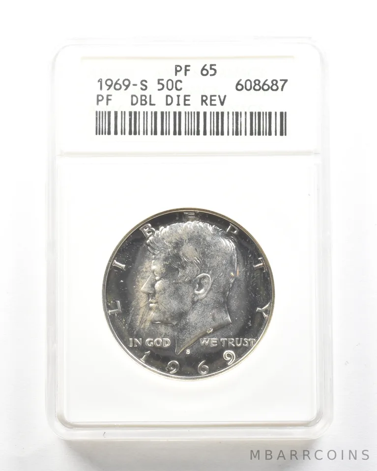 1969-S Kennedy Half Dollar DDR PF65 ANACS *2080