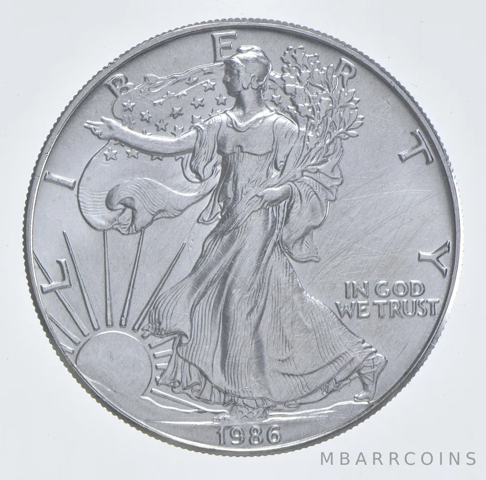 Better Date 1986 American Silver Eagle 1 Troy Oz .999 Fine Silver *016