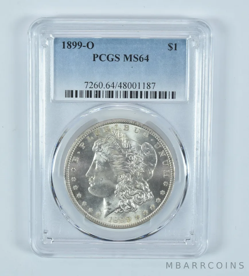 1899-O Morgan Silver Dollar MS64 PCGS Blue Label