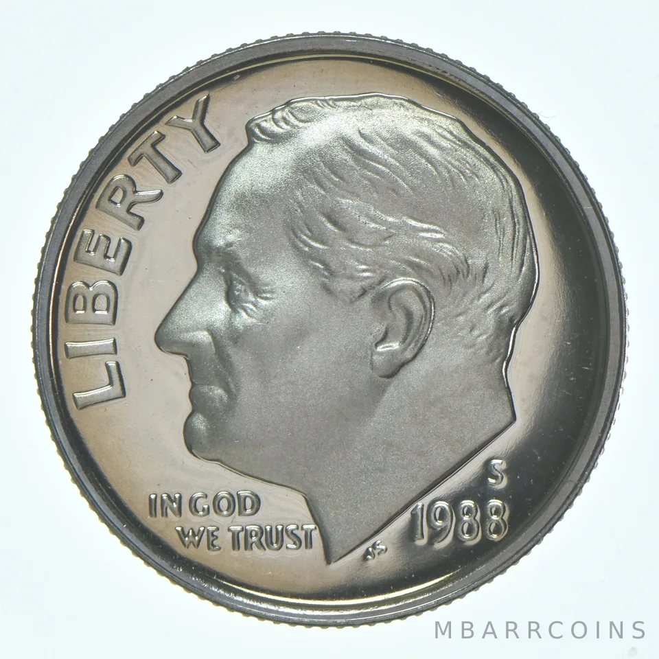 1988-S Roosevelt Dime CLAD Proof