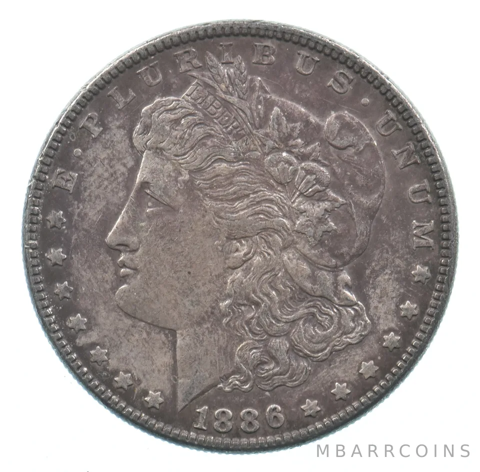 Early - 1886 Morgan Silver Dollar - 90% US Coin *511