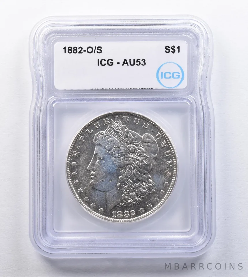 1882-O/S Morgan Silver Dollar AU53 ICG *2008